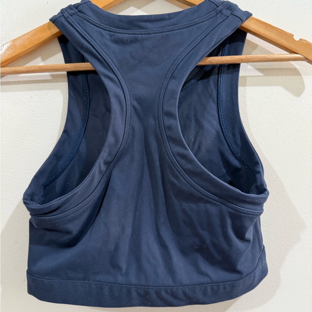 SET Active Navy Blue Cropped Athletic Tank - Picture 3 of 4